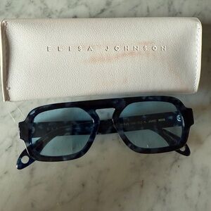 Elisa Johnson Jane Mini Blue Tortoise Sunglasses
